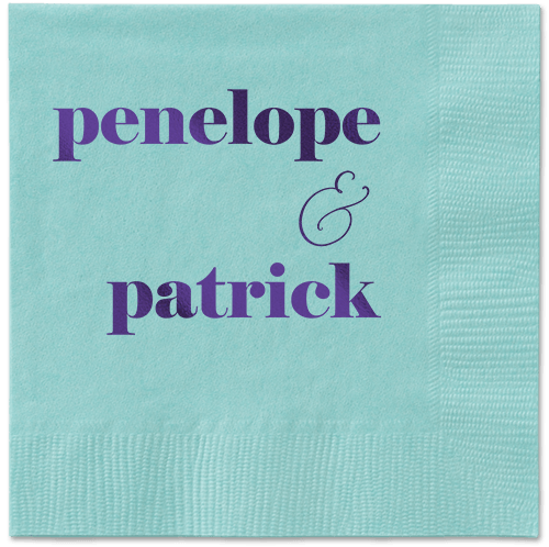 Winsome Wanderlust Napkin, Purple, Aqua