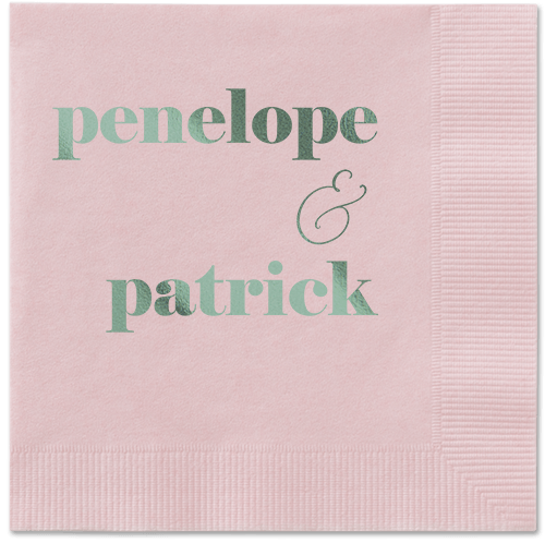 Winsome Wanderlust Napkin, Green, Blush, sage