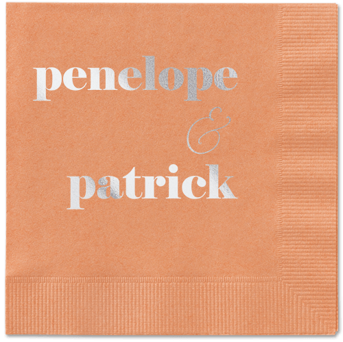 Winsome Wanderlust Napkin, Grey, Coral