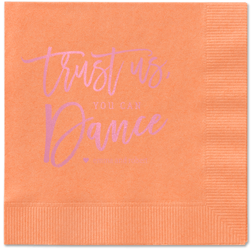 Dance Along Napkins, Pink, Coral