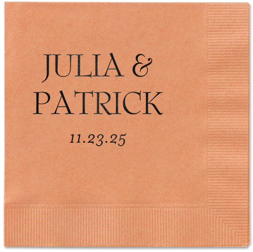 Modern Flow Napkin, Black, Coral, black