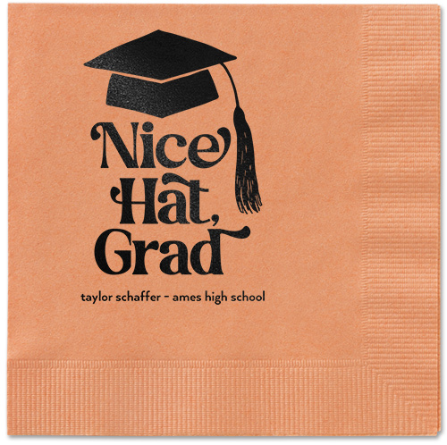 Nice Cap Napkin, Black, Coral, black