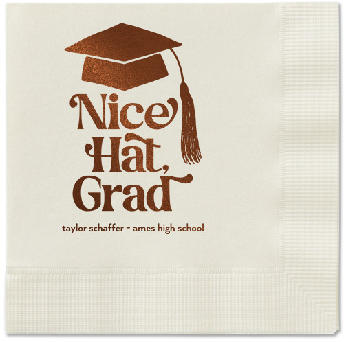 Nice Cap Napkin, Brown, Ecru, mocha-matte