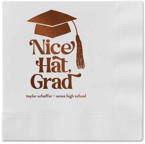 Nice Cap Napkin, Brown, White, mocha-matte
