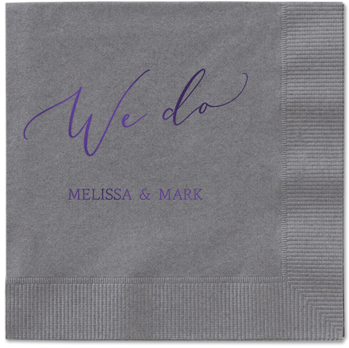 Snapshot Serenity Napkin, Purple, Pewter, purple