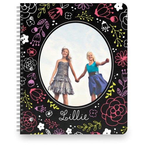 Doodle Florals Large Notebook Spiral Notebooks Shutterfly
