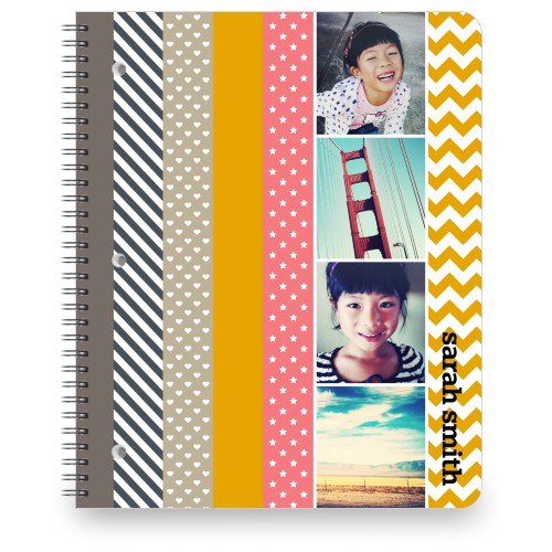 Dots and Stripes Large Notebook Spiral Notebooks Shutterfly