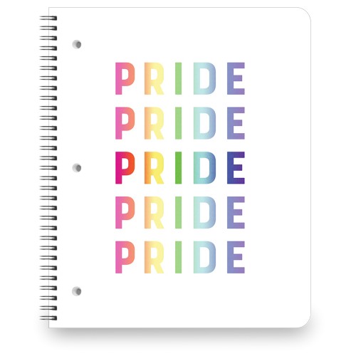 Pride Repeat Large Notebook, 8.5x11, Multicolor