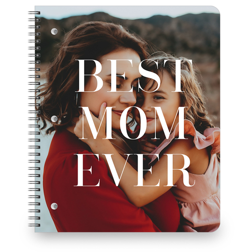 Photo Gallery Portrait Large Notebook, 8.5x11, Multicolor