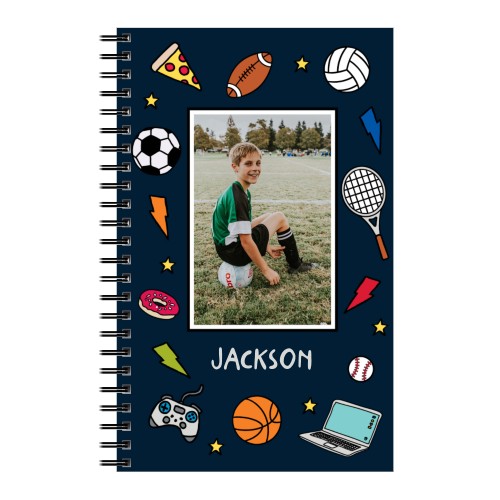 Sport Vibes 5x8 Notebook, 5x8, Blue