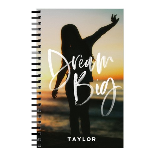 Dream Big Always 5x8 Notebook, 5x8, White