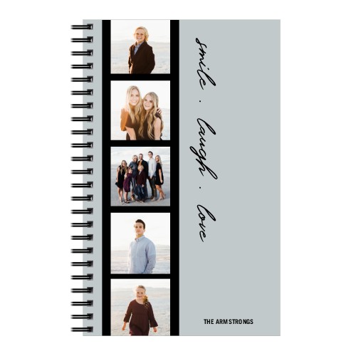 Filmstrip Script 5x8 Notebook, 5x8, Gray