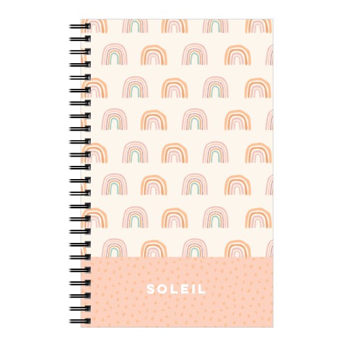 Bright Rainbows 5x8 Notebook, 5x8, Beige