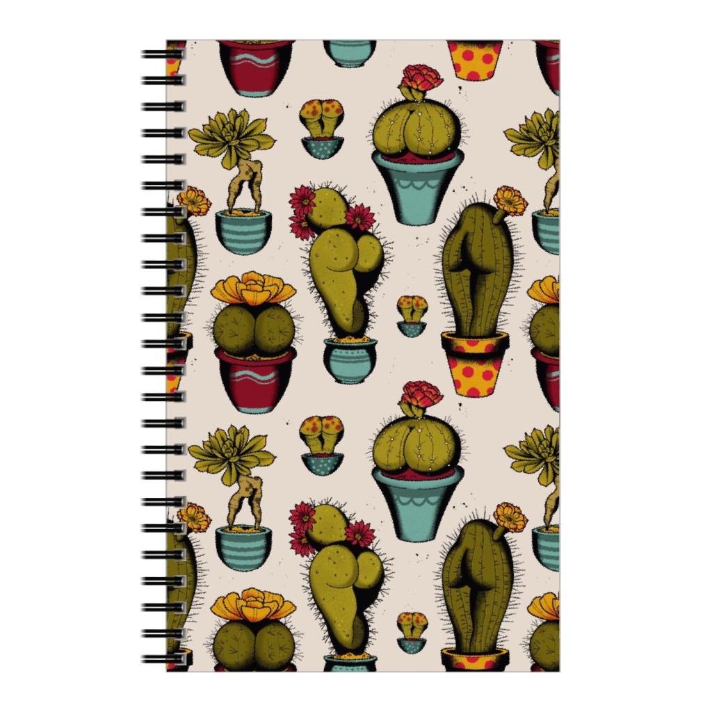 Sexy Cactus - Multicolor Notebook, 5x8, Multicolor