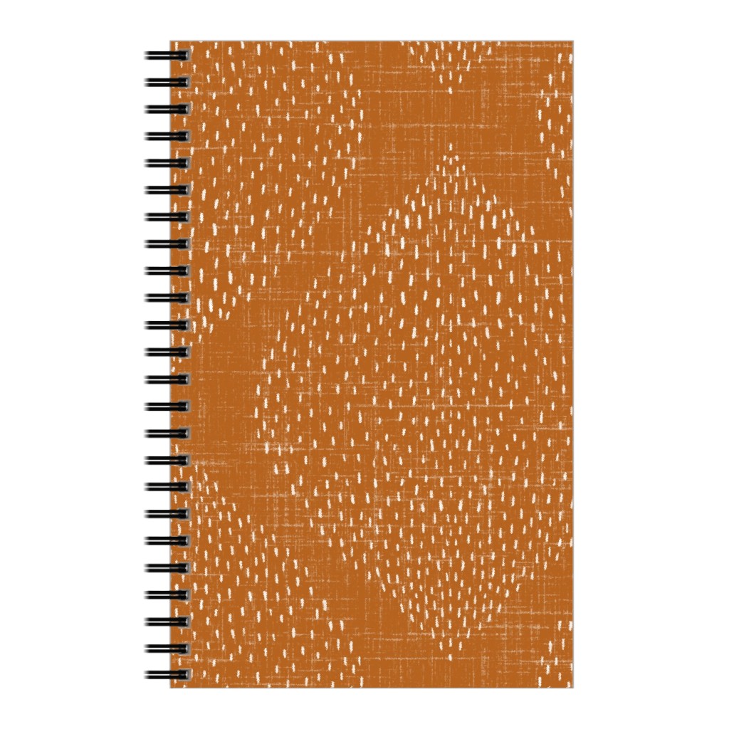 Minimalist Ogee - Burnt Orange Notebook, 5x8, Orange