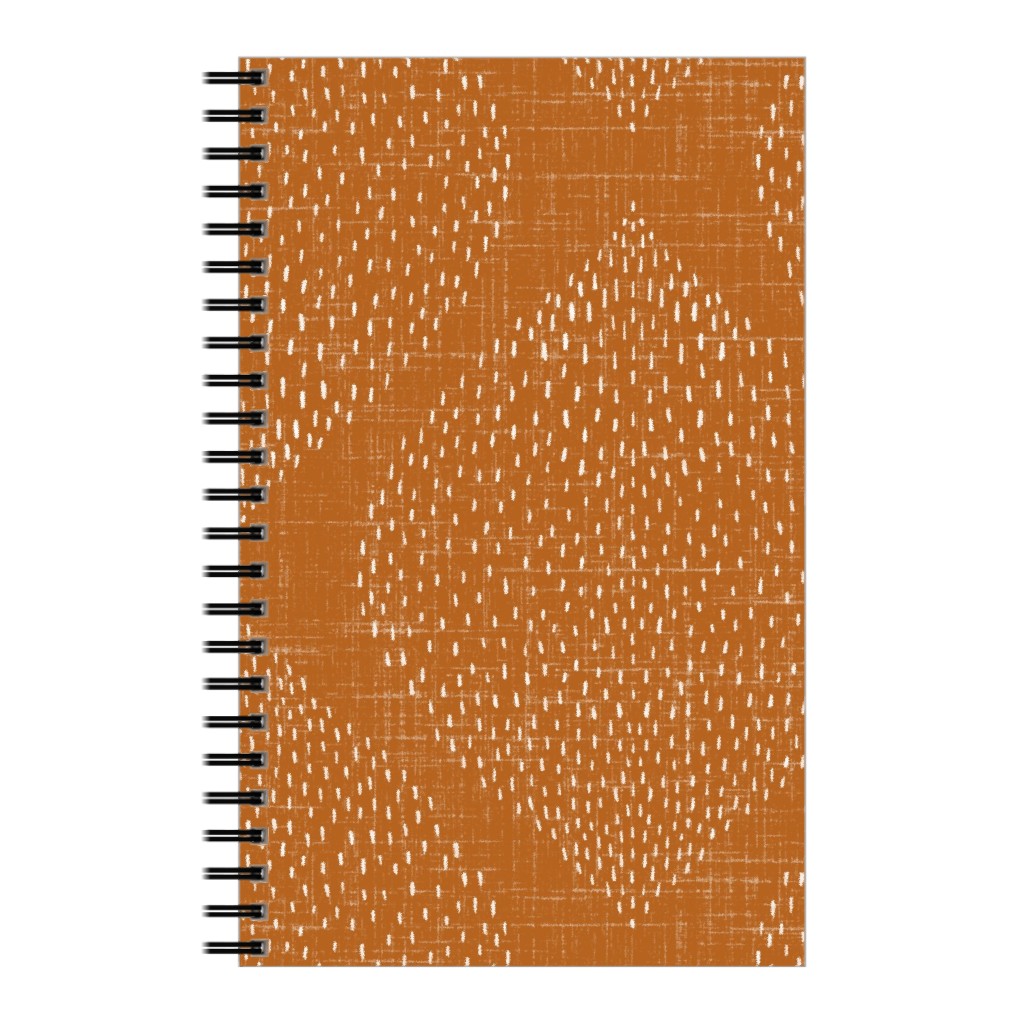 Minimalist Ogee - Burnt Orange Notebook, 5x8, Orange, Orange