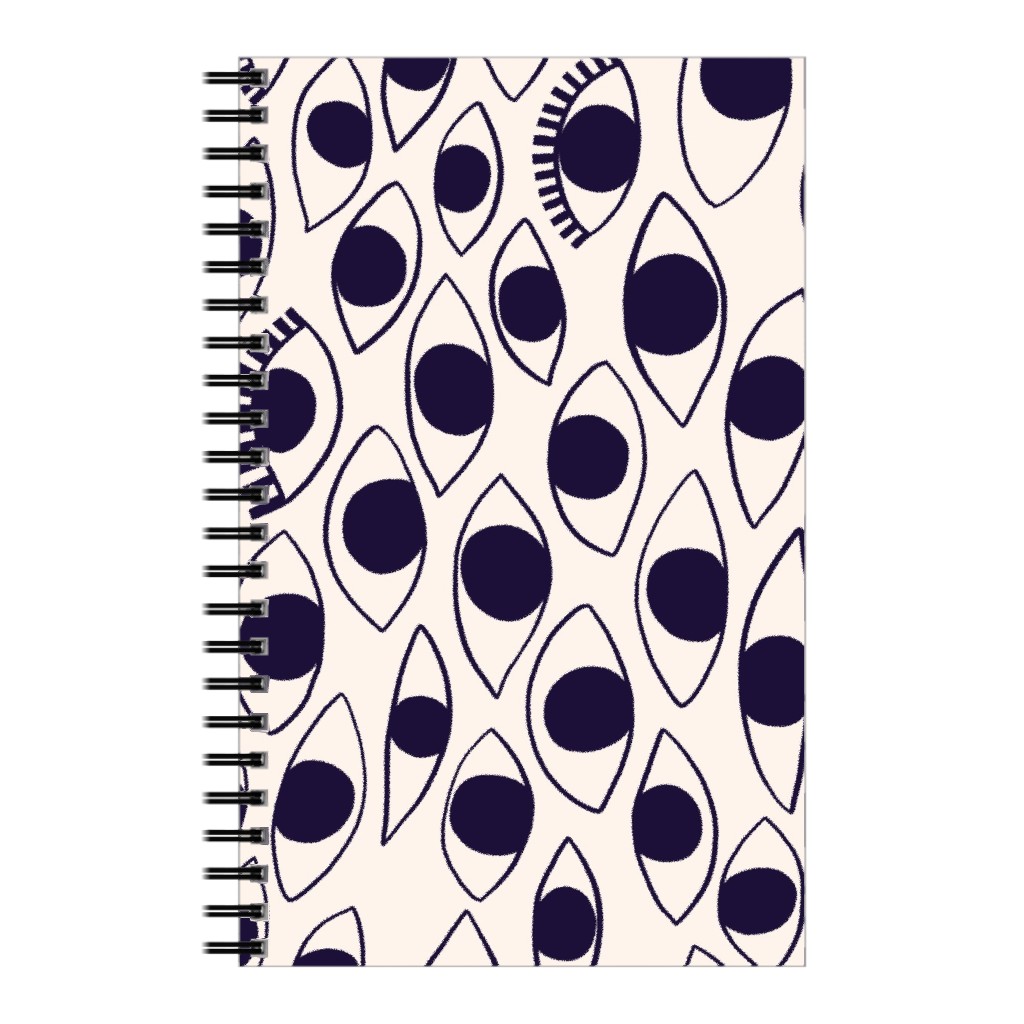 Eye White - Light Notebook, 5x8, White