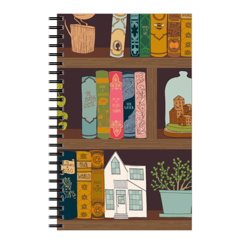a Treasured Library Notebook, 5x8, Multicolor