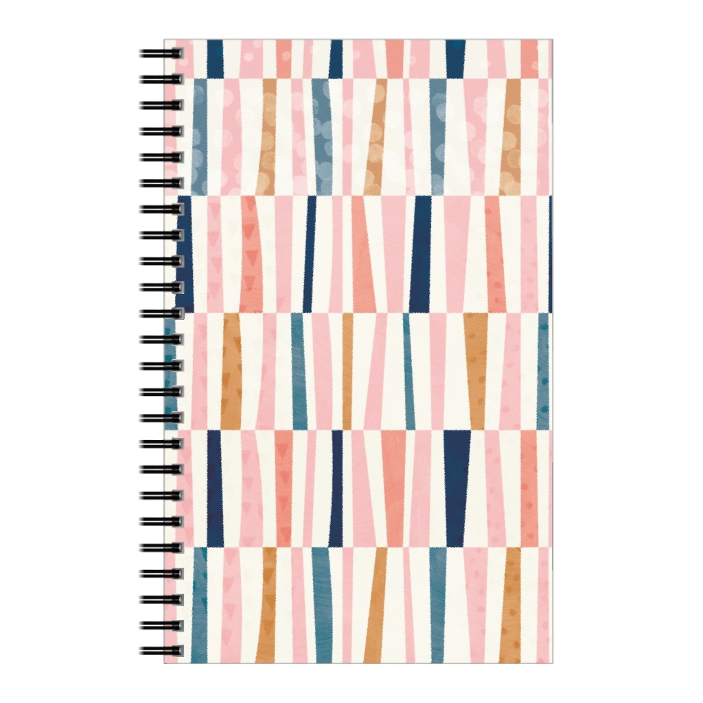 Patchwork Stripes - Multi Notebook, 5x8, Multicolor
