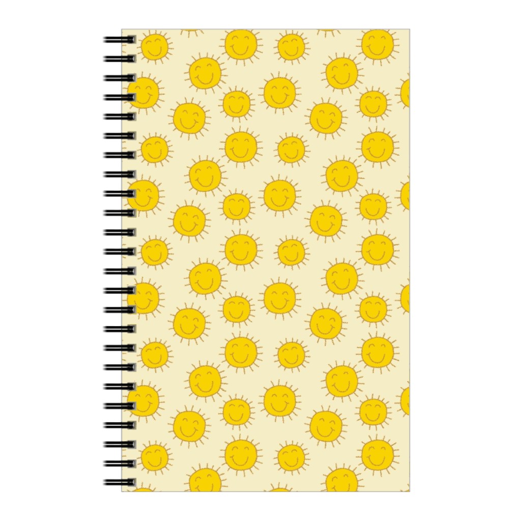 Happy Sunshine - Yellow Notebook, 5x8, Yellow