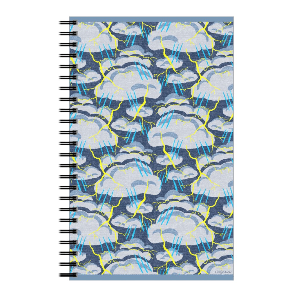 Summer Lightning - Blue Notebook, 5x8, Blue