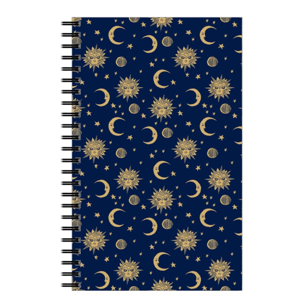 Sun Moon and Stars - Dark Notebook | Shutterfly