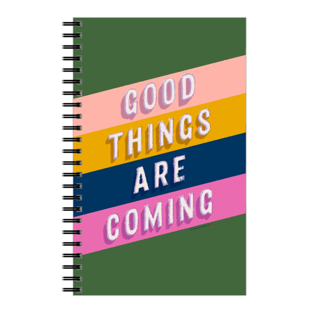 Good Things Are Coming - Multi Notebook, 5x8, Multicolor