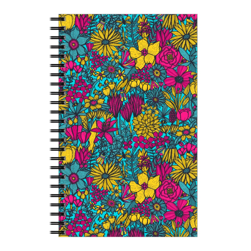 Flowers & Friends - Multi Notebook, 5x8, Multicolor