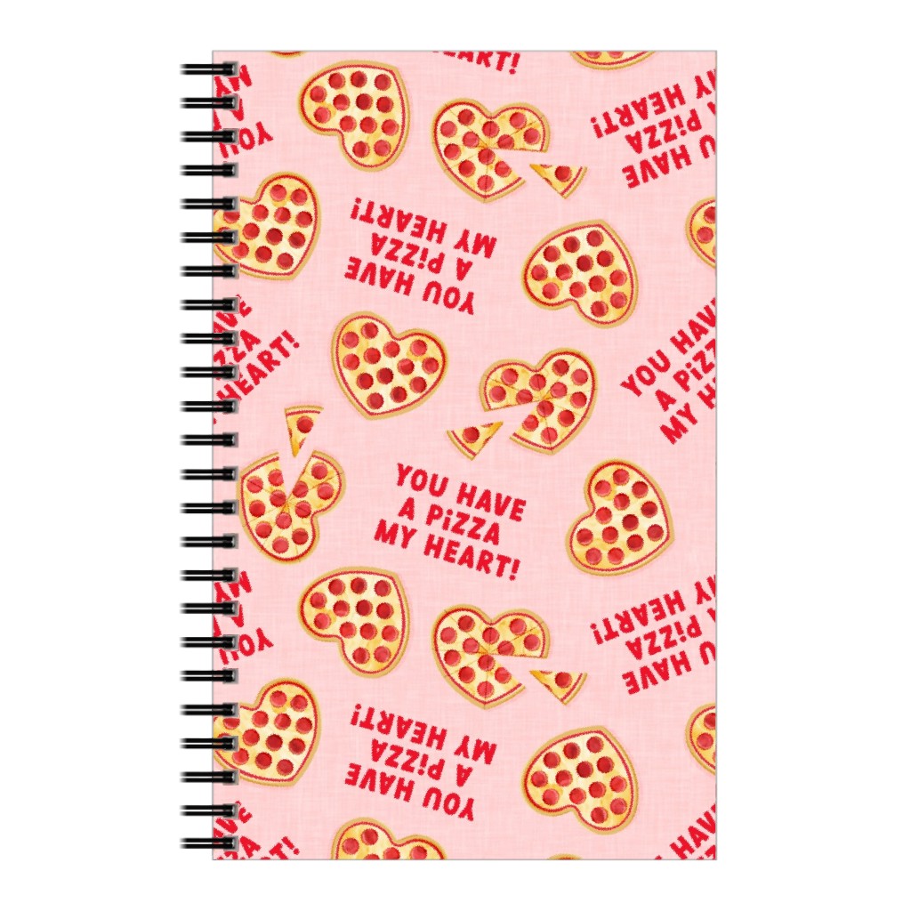 You Have a Pizza My Heart Notebook, 5x8, Pink