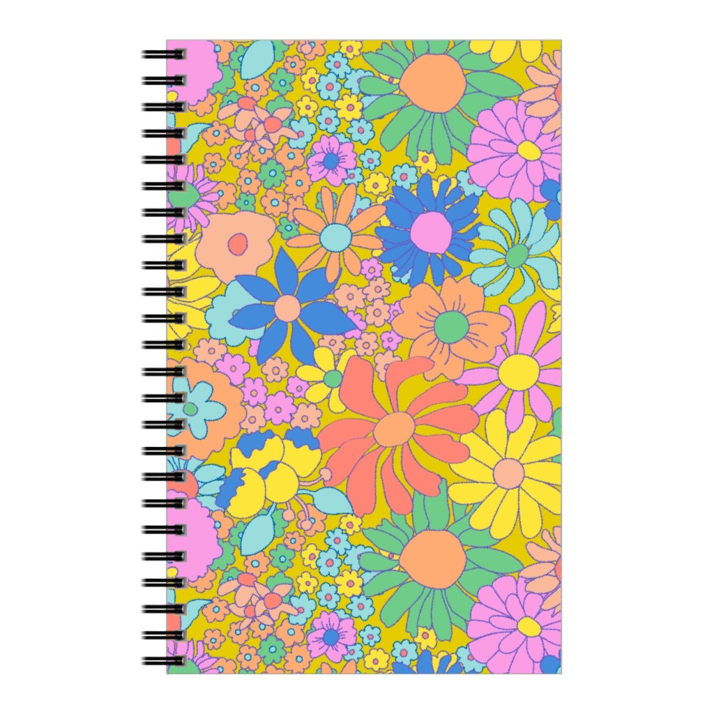 Groovy Meadow - Multi Notebook, 5x8, Multicolor