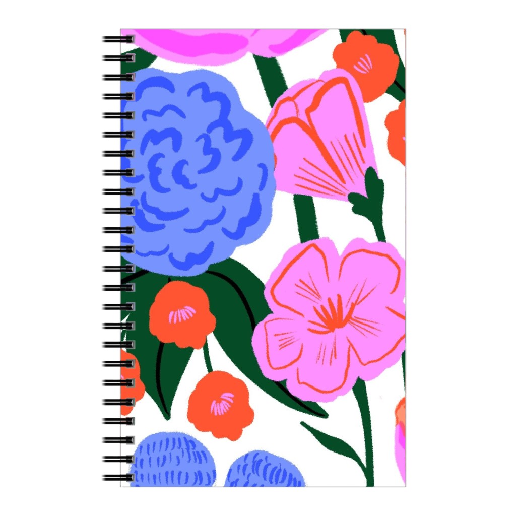 Garden Floral - Brights Notebook, 5x8, Multicolor