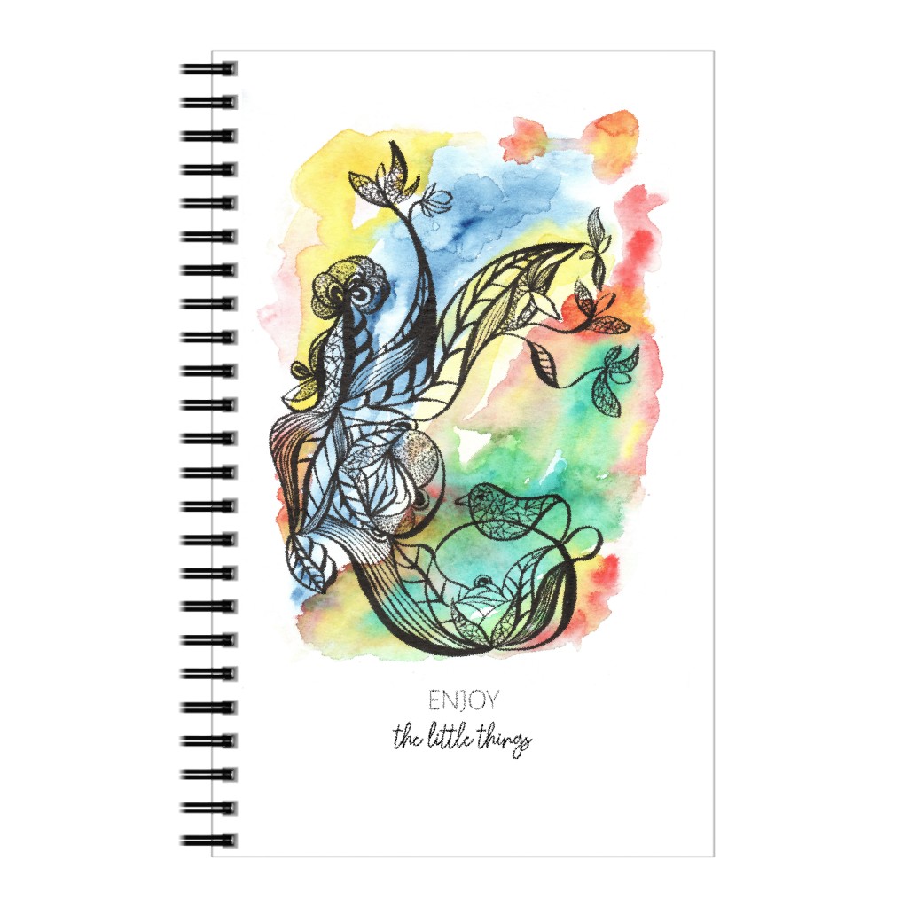 Enjoy the Little Things - Multi Notebook, 5x8, Multicolor