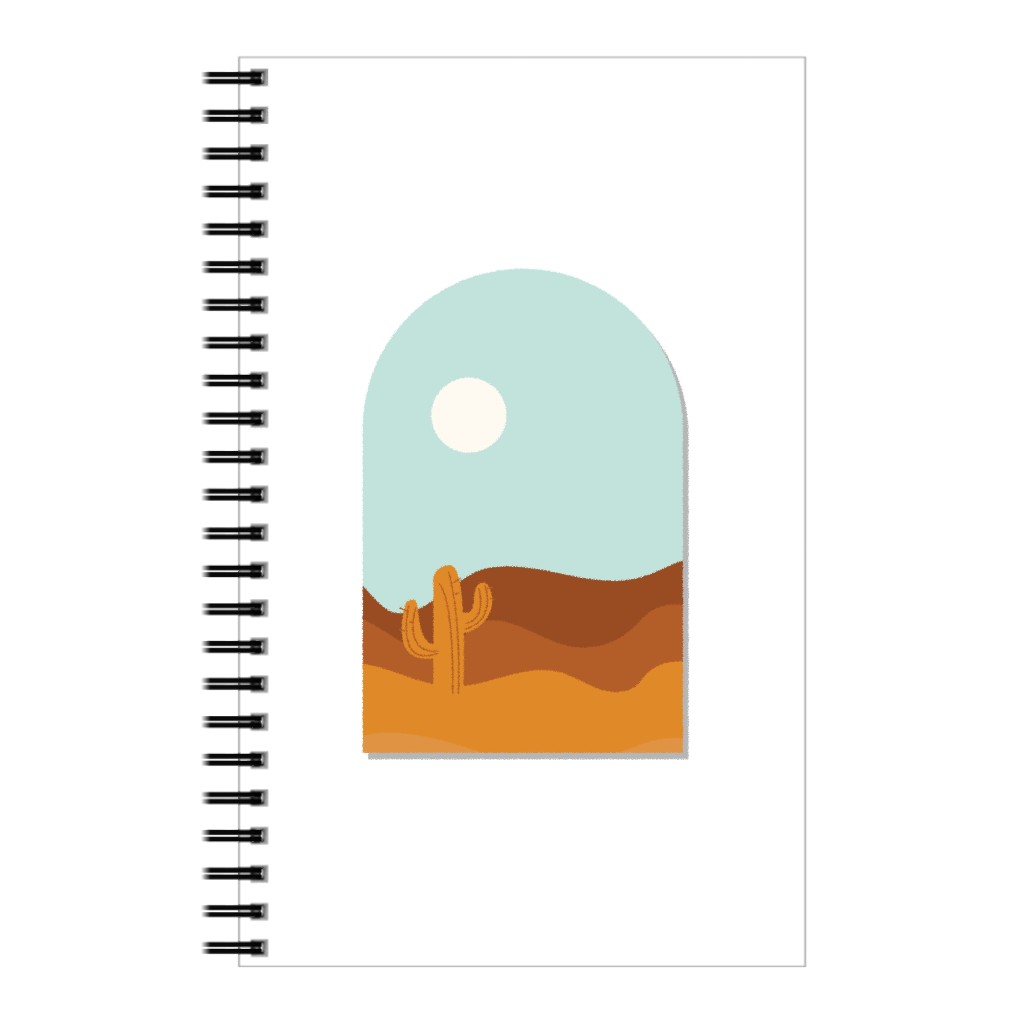 Abstract Landscapes in Windows Notebook, 5x8, Multicolor