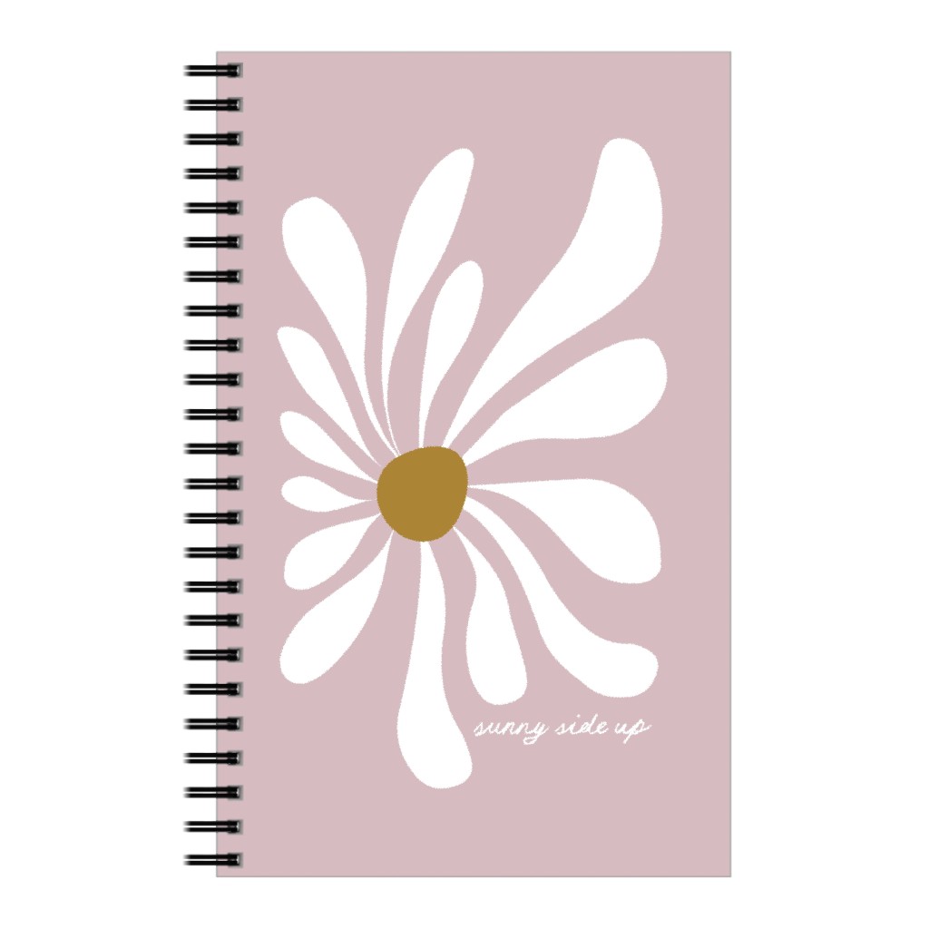 Mod Sunny Side Up Daisy Notebook, 5x8, Pink