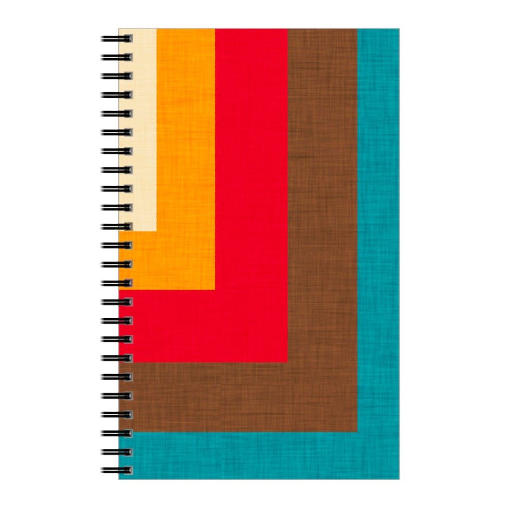 Abstract Mod Cube Notebook, 5x8, Multicolor