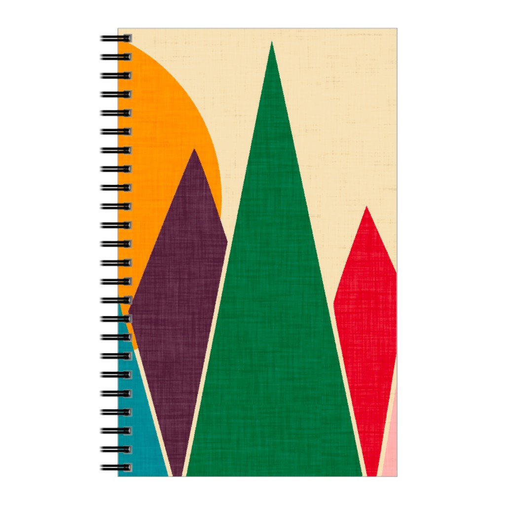 Wondering Solar Mountain - Multi Notebook, 5x8, Multicolor