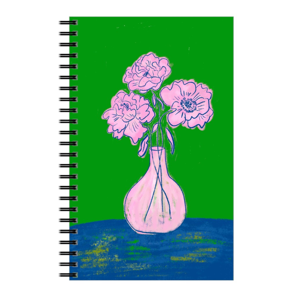 Party Florals - Multi Notebook, 5x8, Green