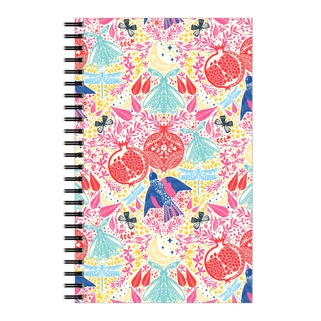 Botanical Pomegranate Garden - Multi Notebook, 5x8, Multicolor