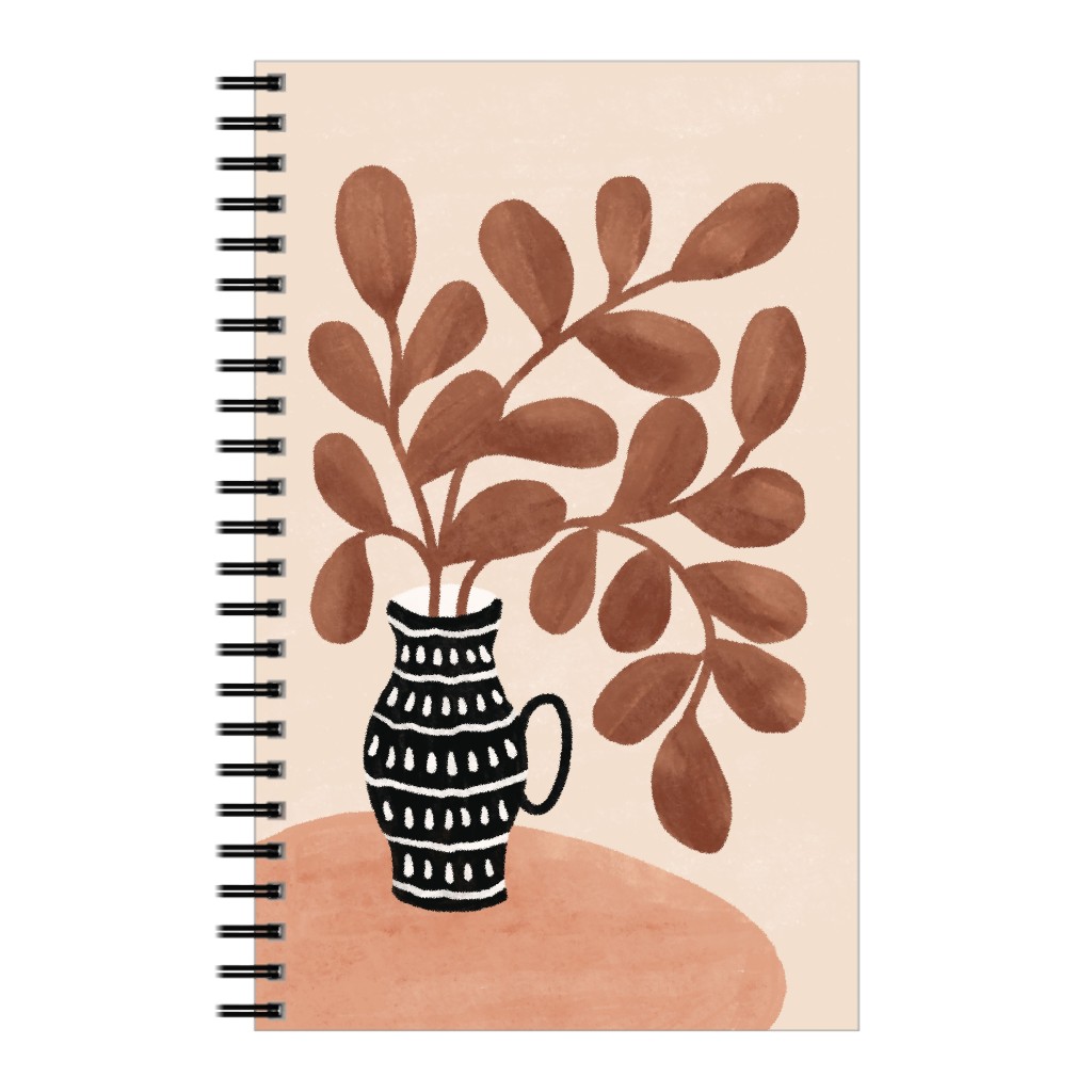 the Vase I - Neutral Notebook, 5x8, Brown