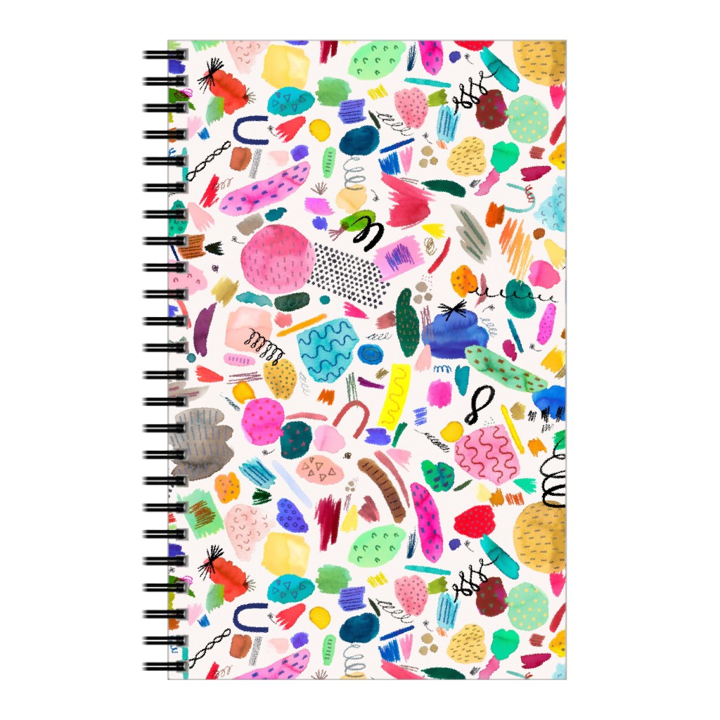 Abstract Marks and Scribbles - Multi Notebook, 5x8, Multicolor