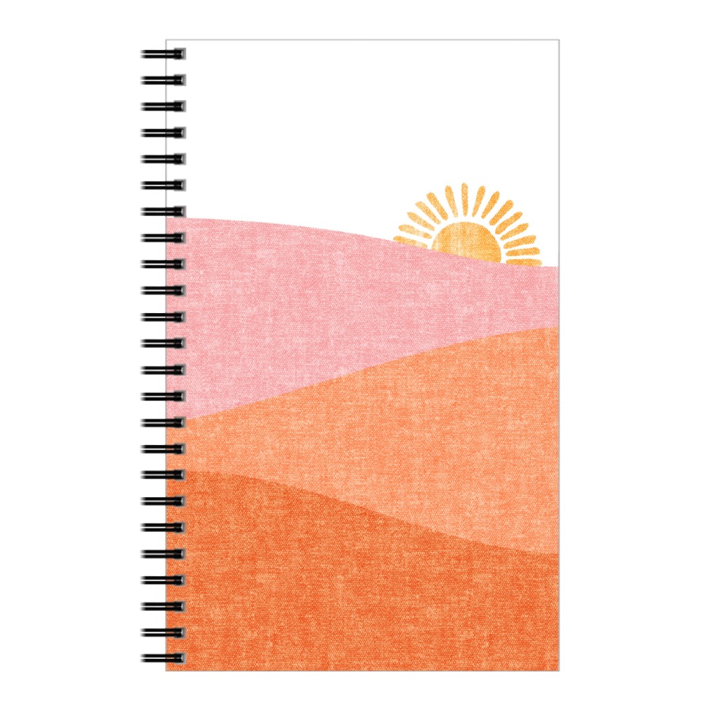 Sunrise Notebook, 5x8, Pink, Dusk Pink