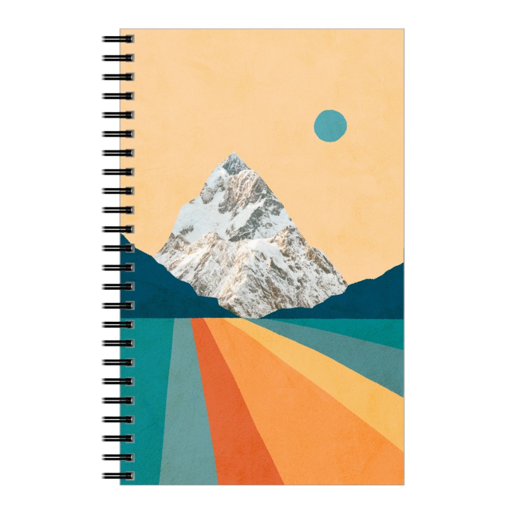 Retro Mountain - Multi Notebook, 5x8, Multicolor