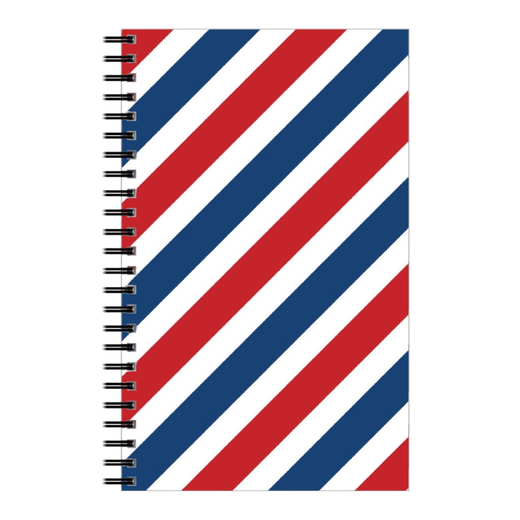 American Stripes Diagonal - Multi Notebook, 5x8, Multicolor