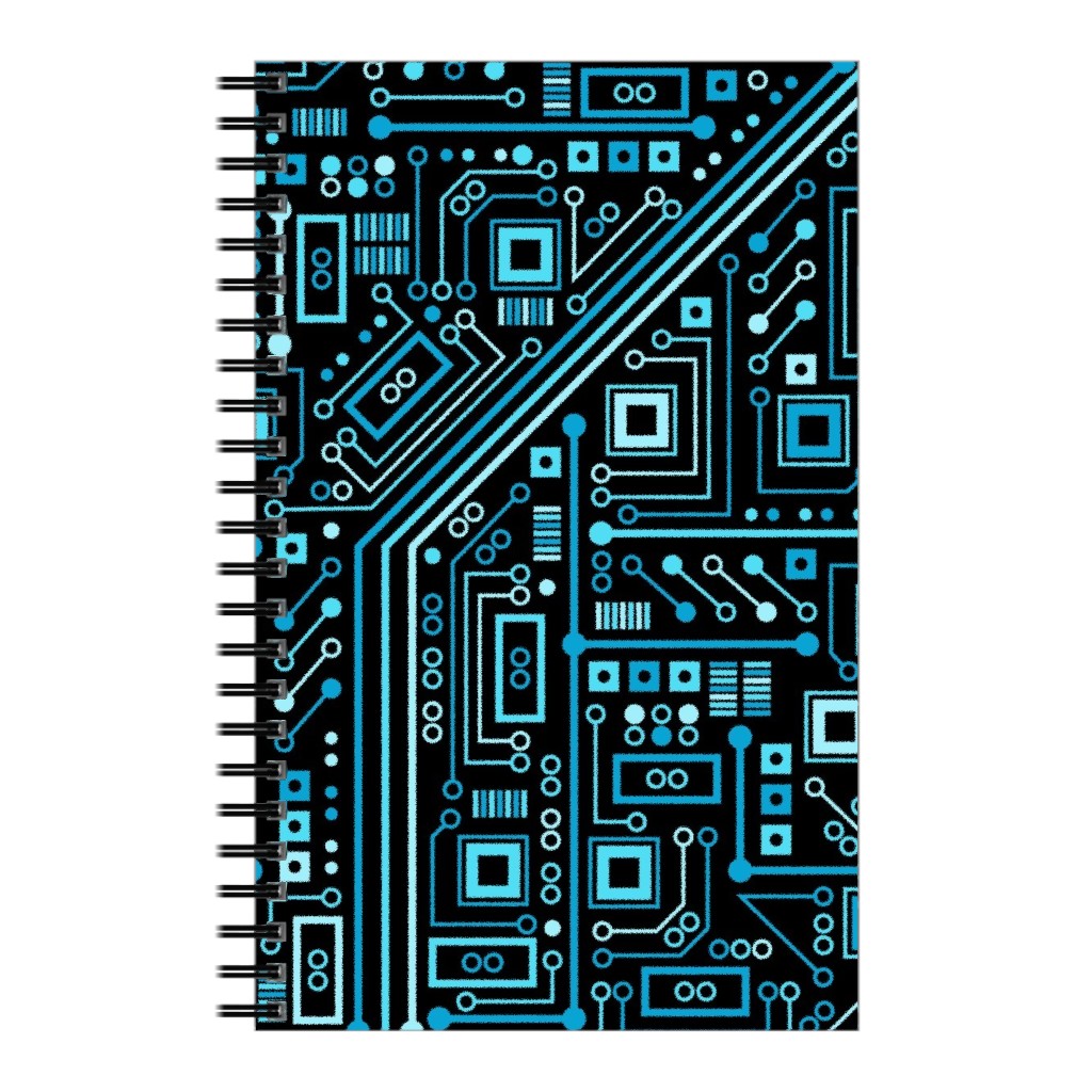 Short Circuits Notebook, 5x8, Blue