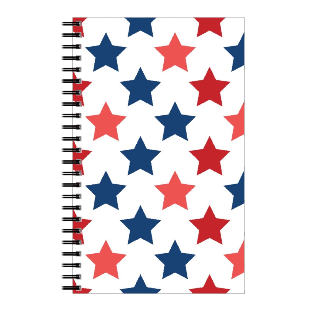 American Stars Notebook, 5x8, Multicolor