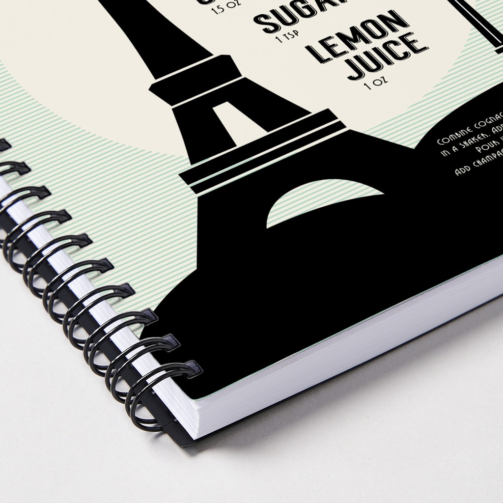 French 75 Cocktail Recipe Notebook Shutterfly
