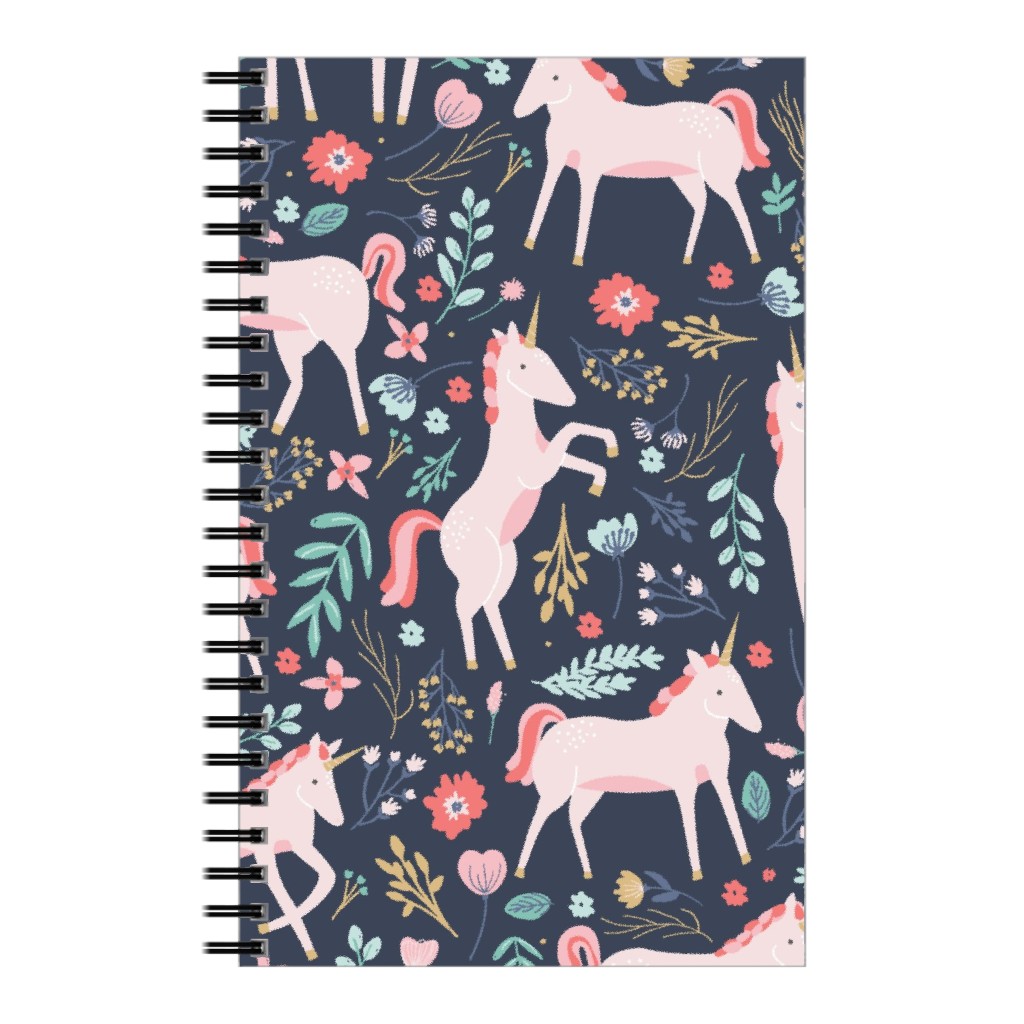 Unicorn Fields Notebook, 5x8, Multicolor