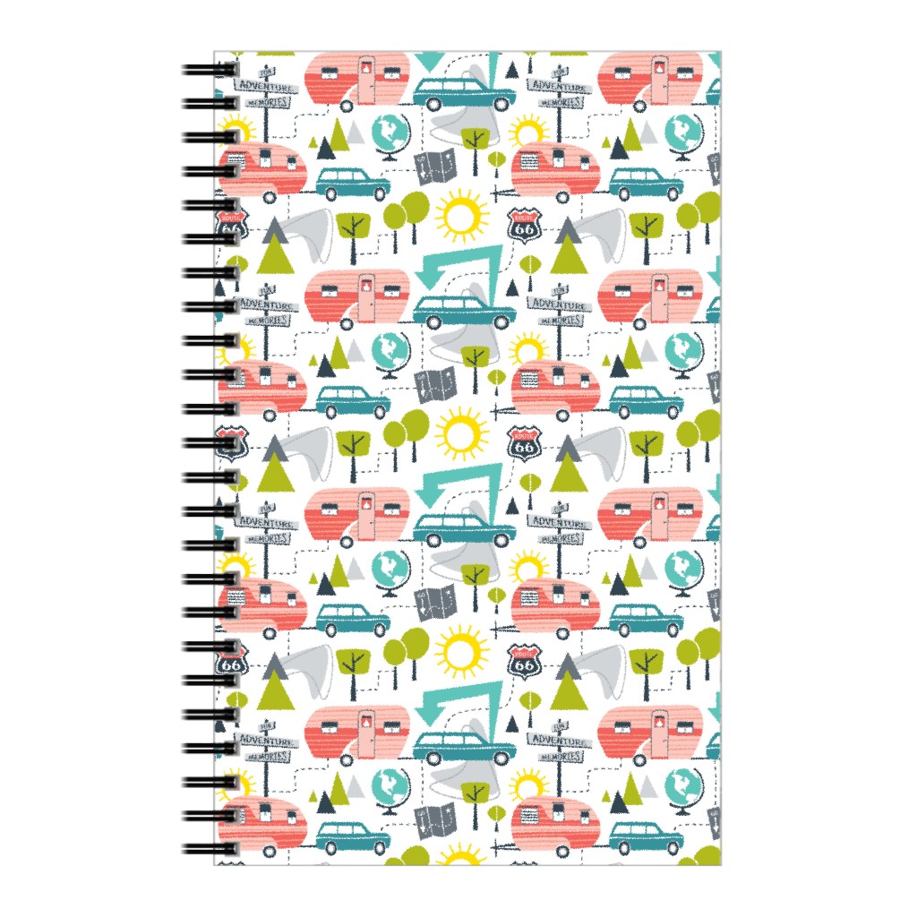 Retro Road Trip - Multi Notebook, 5x8, Multicolor
