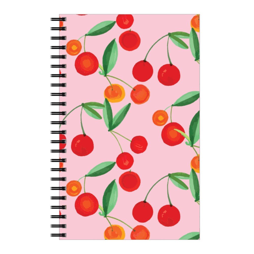 Cherry Farm Notebook, 5x8, Pink