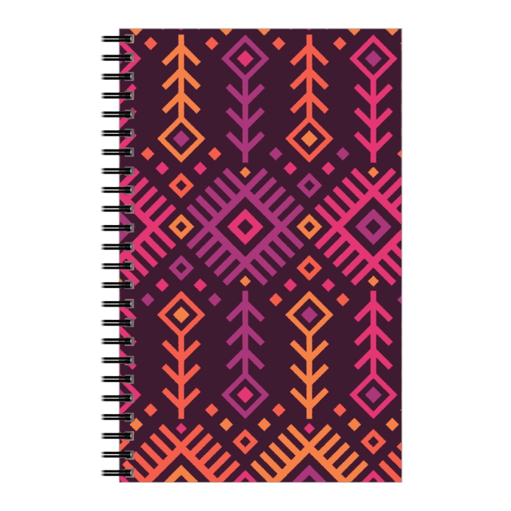 Kilim Sunset - Warm Notebook, 5x8, Multicolor